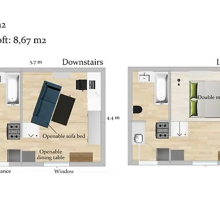 Appartement Green Apartment Budapest Boedapest